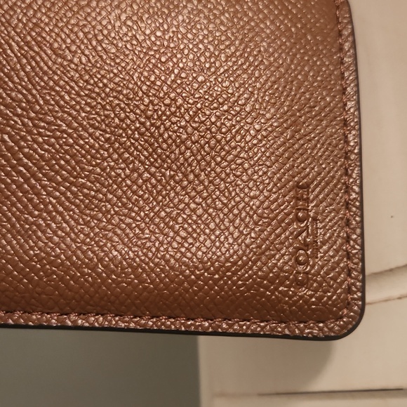 Coach Dark Brown Leather Wallet - Picture 3 of 6